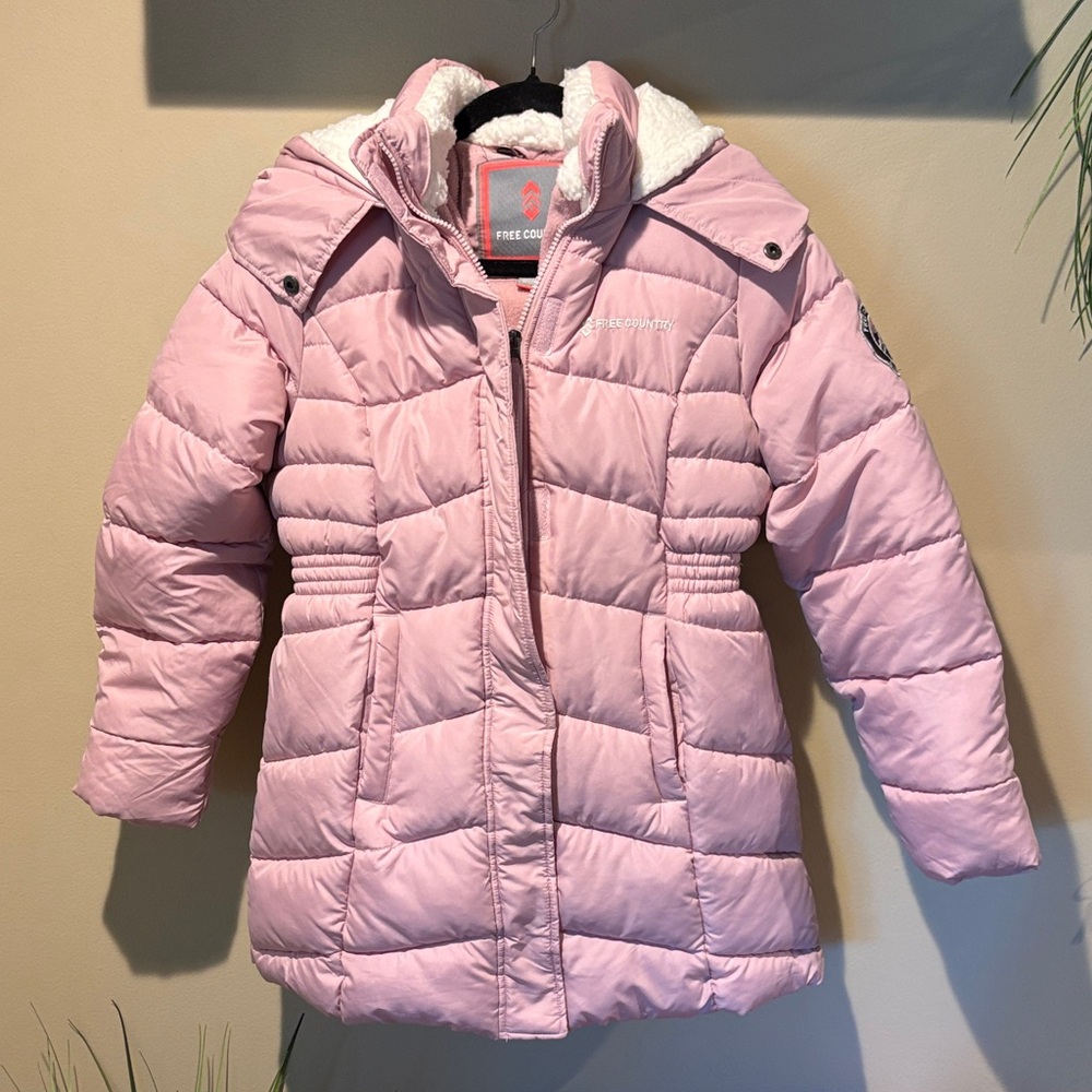Free Country Light Pink Kids Puffer Coat